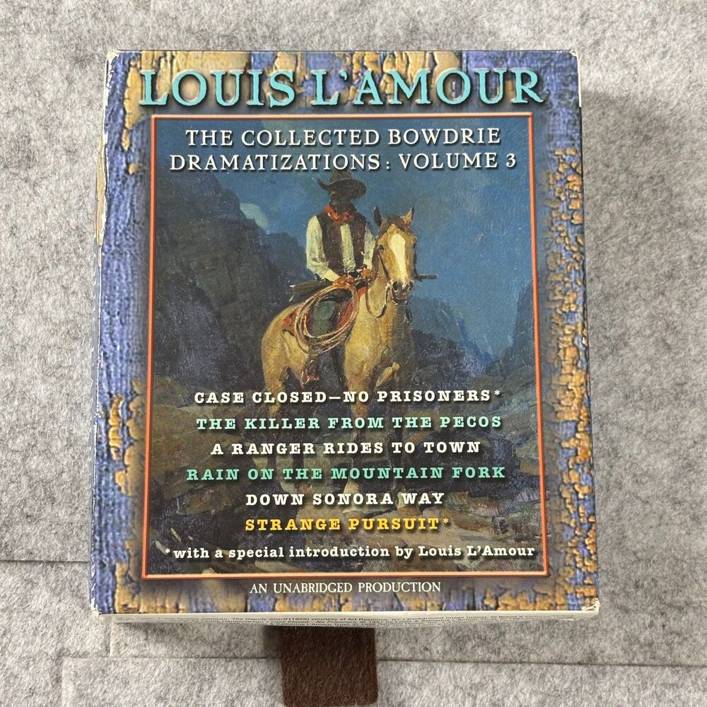 Louis L'Amour Collected Bowdrie Dramatizations Volume 3 6 CD Audiobook Book Tape